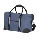 Gerecycled katoenen canvas weekendtas Harper donkerblauw - Hidalgo-werbeartikel Gerecycled katoenen canvas weekendtas Harper, donkerblauw