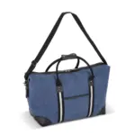 Gerecycled katoenen canvas weekendtas Harper, donkerblauw