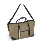 Gerecycled katoenen canvas weekendtas Harper, olijfgroen