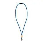 R-PET paracord lanyard blauw - Hidalgo-werbeartikel R-PET paracord lanyard, blauw
