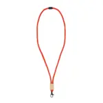R-PET paracord lanyard rood - Hidalgo-werbeartikel R-PET paracord lanyard, rood
