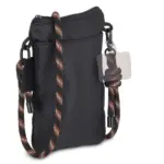 Pocket Everyday Essentials pouch met paracord draagkoord, zwart