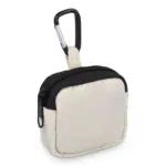 Nylon Earphones Pouch 6.5 x 6 cm, beige
