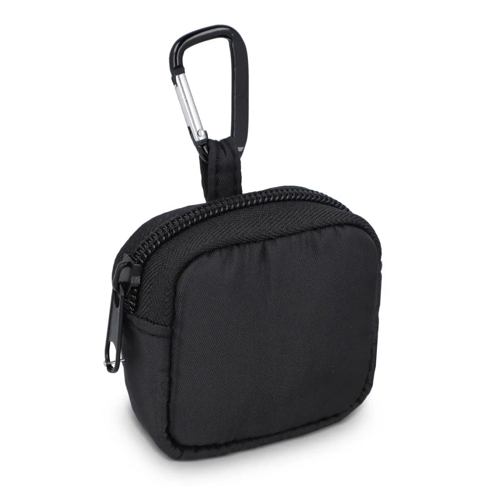 Nylon Earphones Pouch 65 x 6 cm zwart - Hidalgo-werbeartikel Nylon Earphones Pouch 6.5 x 6 cm, zwart