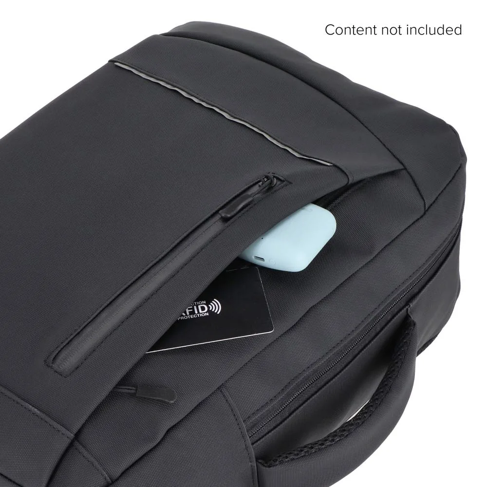 PU Osaka laptoprugzak 30 x 14 x 42 cm 15L productfoto 7 - Hidalgo-werbeartikel PU Osaka laptoprugzak 30 x 14 x 42 cm 15L — productfoto 7