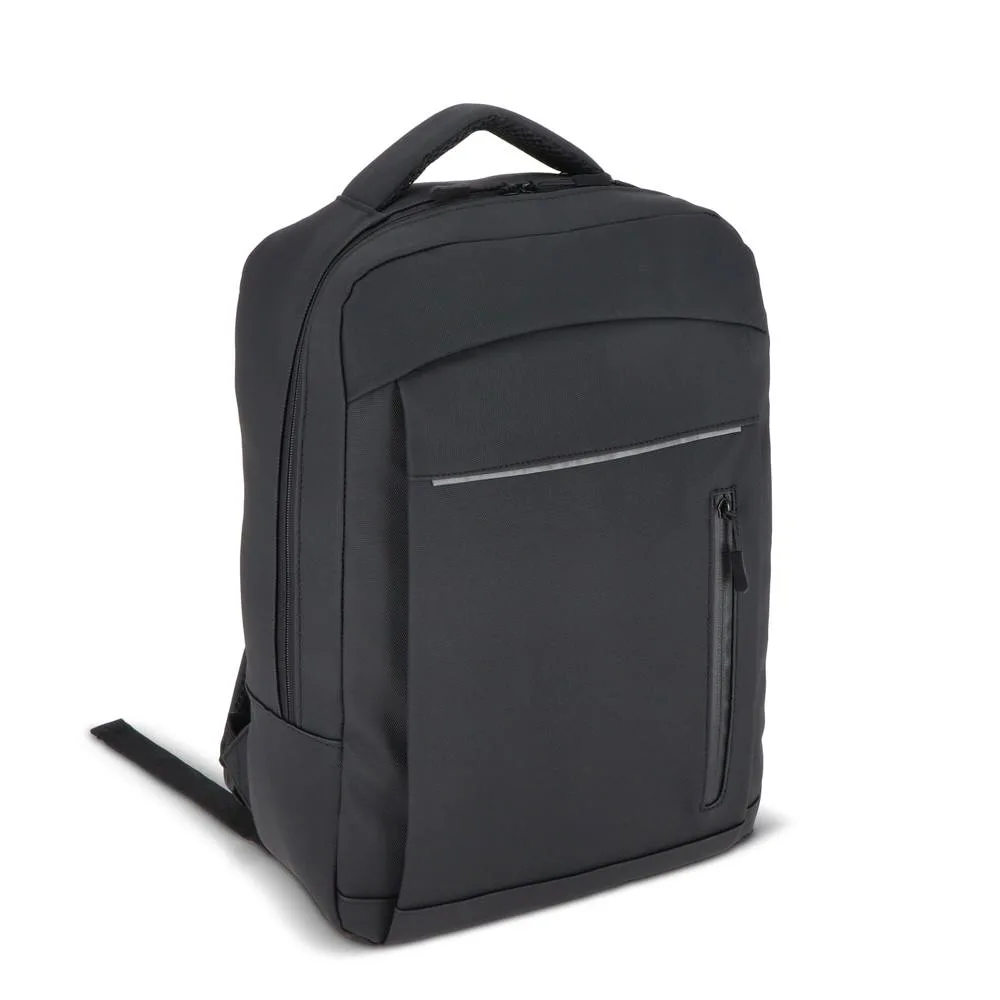 PU Osaka laptoprugzak 30 x 14 x 42 cm 15L zwart - Hidalgo-werbeartikel PU Osaka laptoprugzak 30 x 14 x 42 cm 15L, zwart