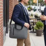 Laptop Messenger Bag PU SoMa Printed 15.6 Trolley 38x28x5cm — product photo 14