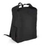 R-PET 600D Rolltop gesp rugzak 20L, zwart