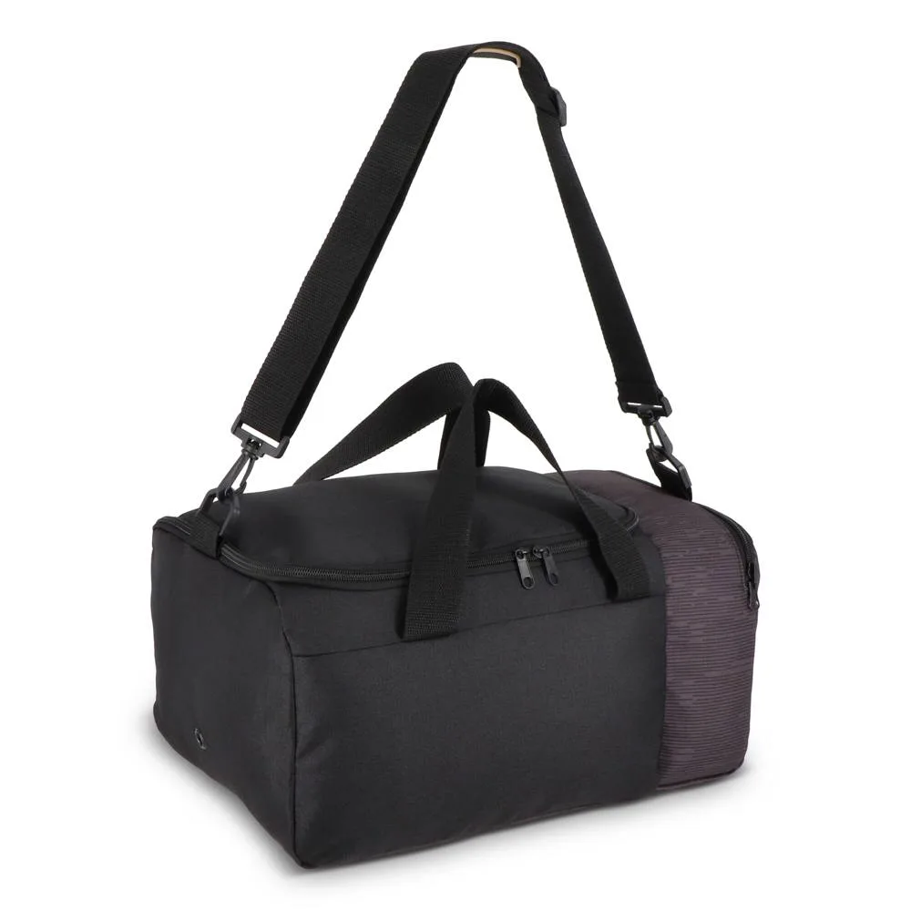 R-PET 600D opvouwbare tas voor onder de stoel 20L zwart - Hidalgo-werbeartikel R-PET 600D opvouwbare tas voor onder de stoel 20L, zwart