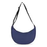 PU-gecoat R-PET 600D halve maan sling tas, donkerblauw
