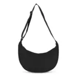 PU-gecoat R-PET 600D halve maan sling tas, zwart