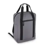 PU gecoate 600D gerecycled PET rugzak 27.5 x 12 x 37.5 cm 12 L, grijs