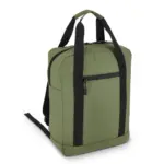 PU gecoate 600D gerecycled PET rugzak 27.5 x 12 x 37.5 cm 12 L, olijfgroen