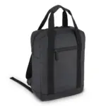 PU gecoate 600D gerecycled PET rugzak 27.5 x 12 x 37.5 cm 12 L, zwart