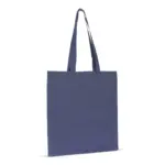 Schoudertas biologisch katoen kleur lang 140g/m² 38x42 cm, donkerblauw