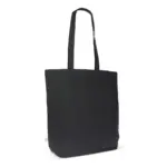 Schoudertas biologisch katoen kleur lang 270g/m² 42x12x43 cm, zwart