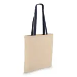 Katoen Tote OEKO-TEX® 38 x 42cm 140gm² donkerblauw - Katoenendraagtassen Katoen Tote OEKO-TEX® 38 x 42cm 140g/m², donkerblauw