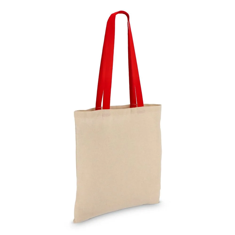 Katoen Tote OEKO-TEX® 38 x 42cm 140gm² rood - Katoenendraagtassen Katoen Tote OEKO-TEX® 38 x 42cm 140g/m², rood