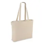 Katoen Tote met rits OEKO-TEX® 47 x 11 x 35cm 320g/m² — productfoto 2