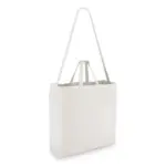 Katoen Tote OEKO-TEX® 40 x 13 x 44cm 220gm² wit - Katoenendraagtassen Katoen Tote OEKO-TEX® 40 x 13 x 44cm 220g/m², wit