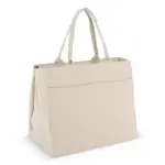 Katoen Tote met rits OEKO-TEX® 39 x 24 x 34cm 320g/m² — productfoto 3