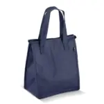 R-PET koeltas non-woven 23 x 15 x 275 cm 75 gm² donkerblauw - Hidalgo-werbeartikel R-PET koeltas, non-woven, 23 x 15 x 27,5 cm, 75 g/m², donkerblauw