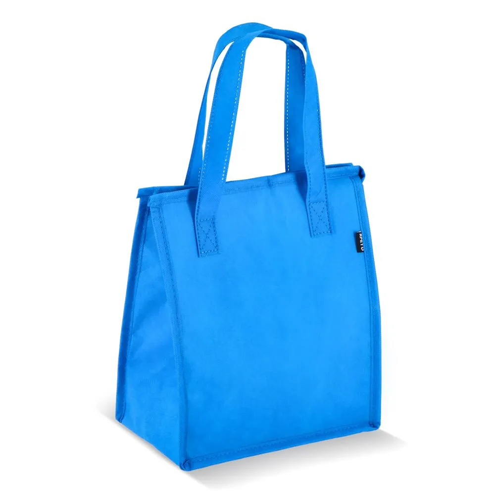 R-PET koeltas non-woven 23 x 15 x 275 cm 75 gm² lichtblauw - Hidalgo-werbeartikel R-PET koeltas, non-woven, 23 x 15 x 27,5 cm, 75 g/m², lichtblauw