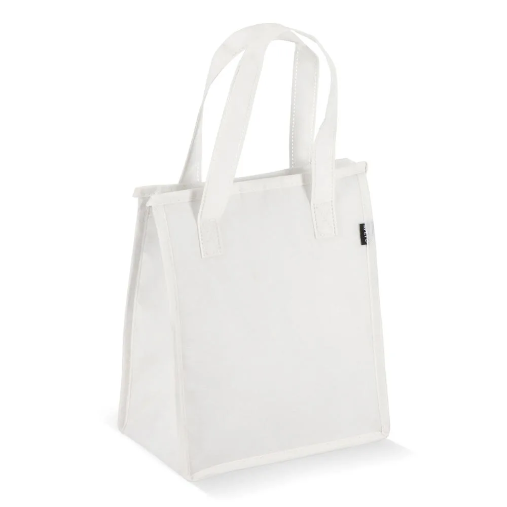 R-PET koeltas non-woven 23 x 15 x 275 cm 75 gm² wit - Hidalgo-werbeartikel R-PET koeltas, non-woven, 23 x 15 x 27,5 cm, 75 g/m², wit