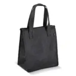 R-PET koeltas non-woven 23 x 15 x 275 cm 75 gm² zwart - Hidalgo-werbeartikel R-PET koeltas, non-woven, 23 x 15 x 27,5 cm, 75 g/m², zwart