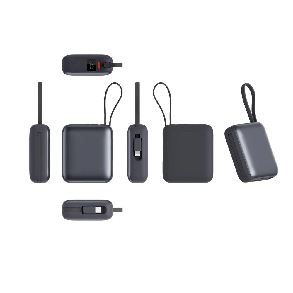 Nova Powerbank 225W Power Delivery met ingebouwde kabels 10000 mAh productfoto 9 - Hidalgo Nova Powerbank 22.5W Power Delivery met ingebouwde kabels 10000 mAh — productfoto 9