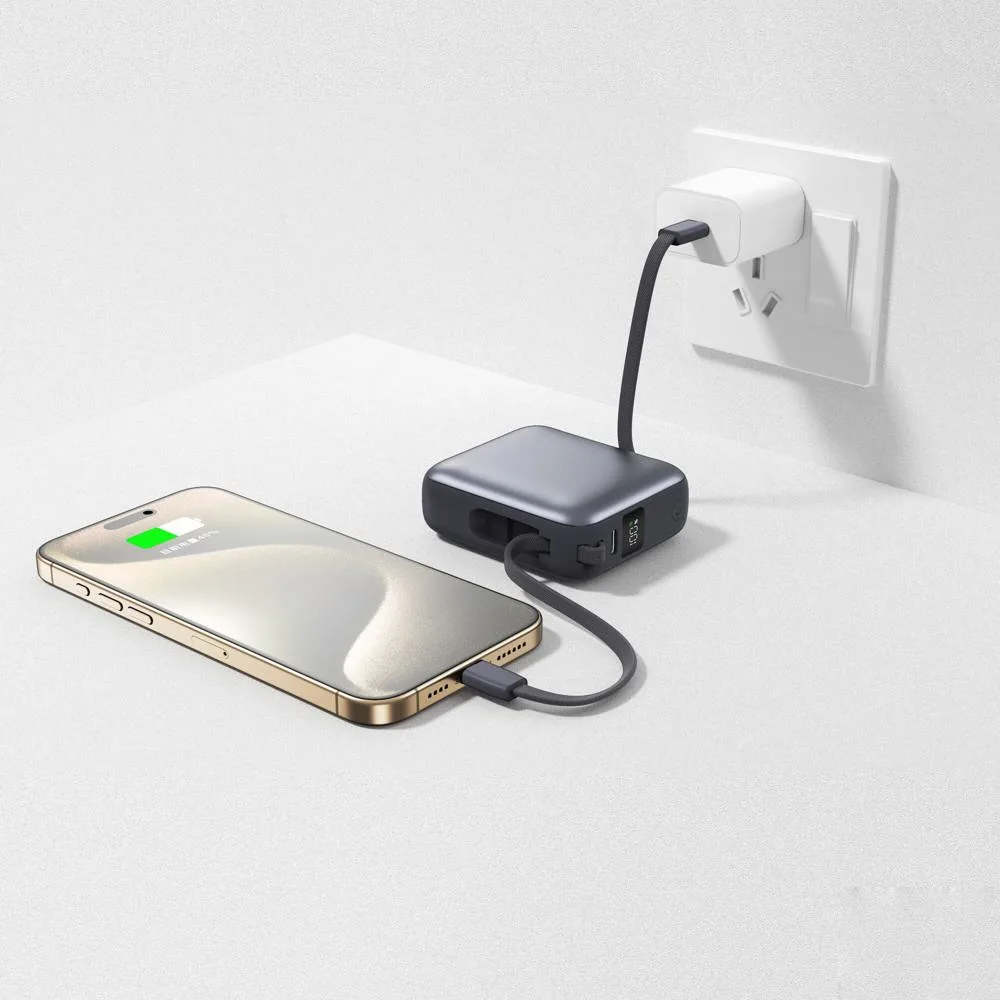 Nova Powerbank 225W Power Delivery met ingebouwde kabels 10000 mAh productfoto 12 - Hidalgo Nova Powerbank 22.5W Power Delivery met ingebouwde kabels 10000 mAh — productfoto 12