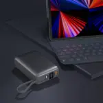 Nova Powerbank 22.5W Power Delivery met ingebouwde kabels 20000 mAh — productfoto 7
