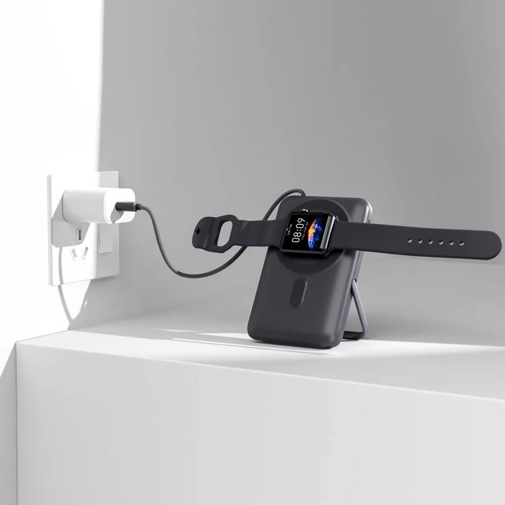 Nova Draadloze Powerbank Geschikt voor MagSafe en Apple Watch 10000 mAh productfoto 2 - Hidalgo Nova Draadloze Powerbank Geschikt voor MagSafe en Apple Watch 10000 mAh — productfoto 2