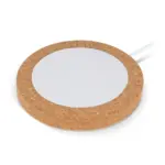 Draadloze oplader kurk & RABS 15W, wit / natuur