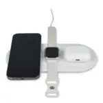 3-in-1 Draadloze Oplader 15 W, Smartphone / Apple Watch / AirPod — productfoto 4