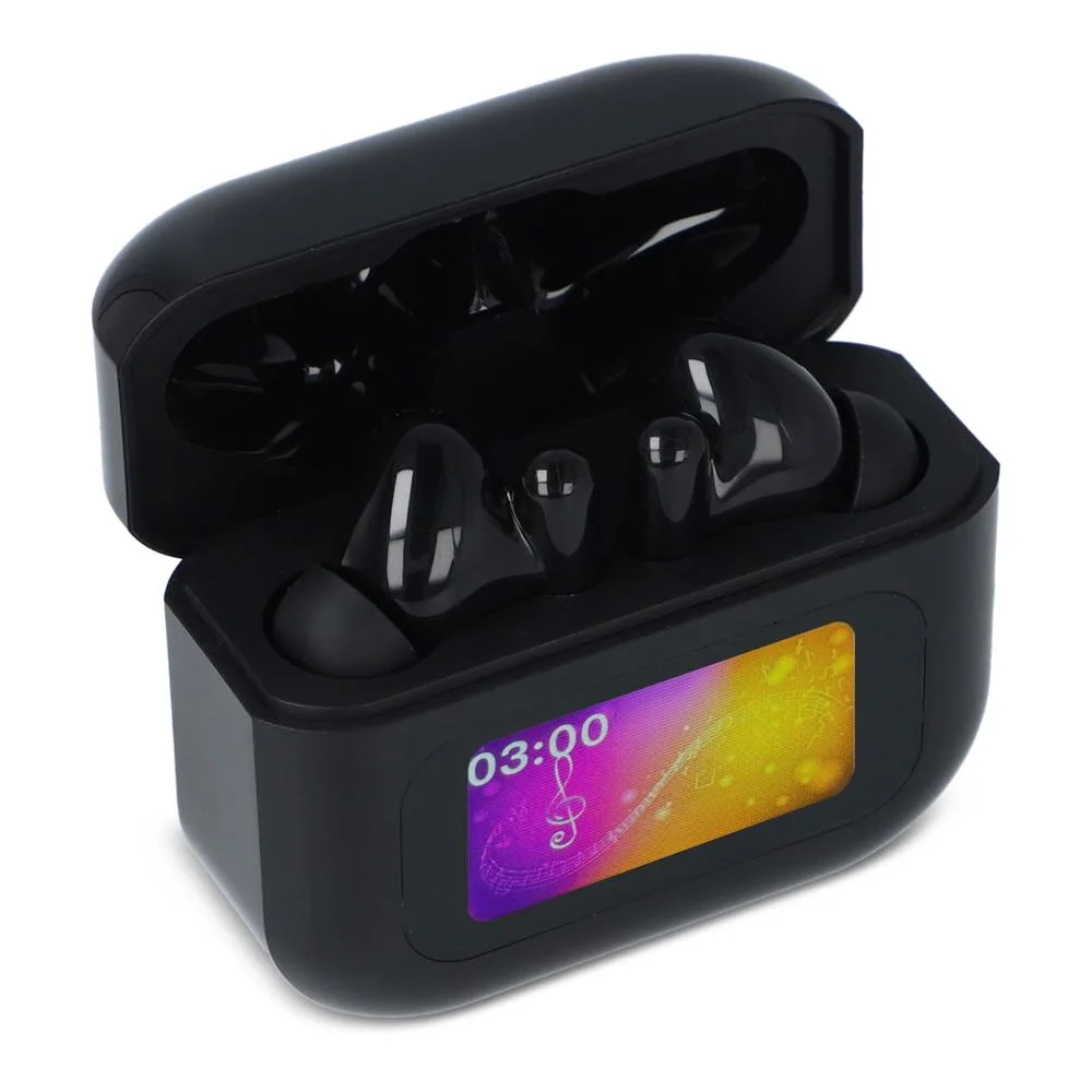 Draadloze ANC Oordopjes met touchscreen bediening zwart - Hidalgo Draadloze ANC Oordopjes met touchscreen bediening, zwart