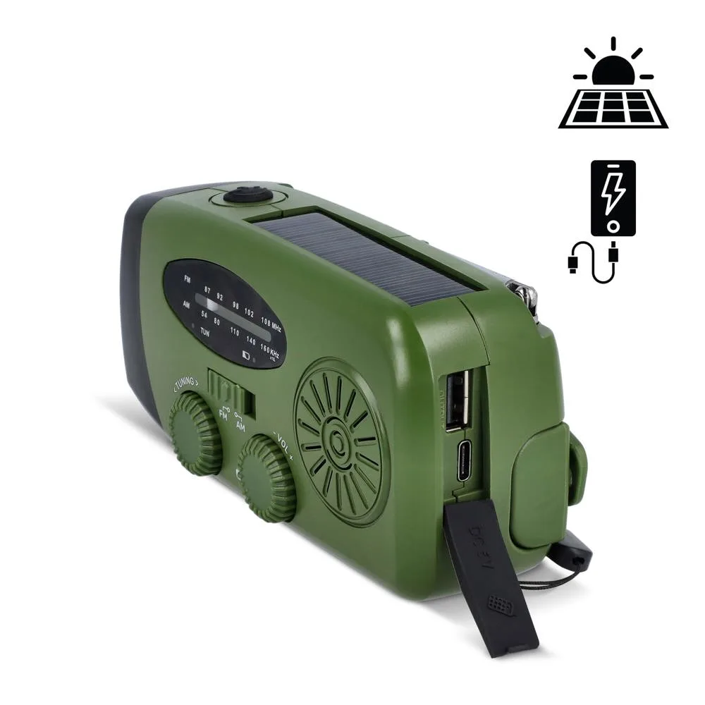 SafeSound Noodradio met Zonne-energie en Opwindbaar productfoto 12 - Hidalgo-werbeartikel SafeSound Noodradio met Zonne-energie en Opwindbaar — productfoto 12