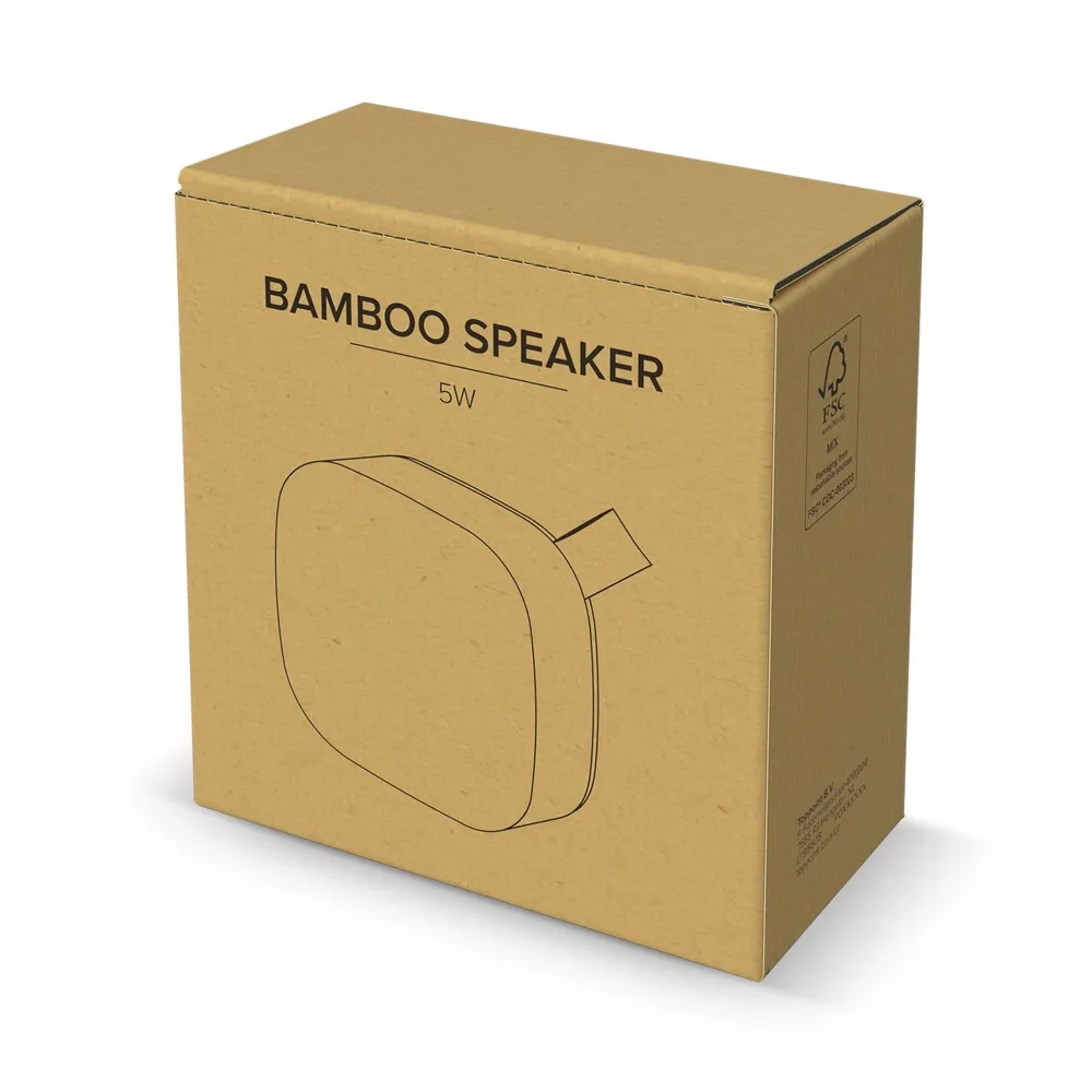 Bamboe draadloze luidspreker 5W productfoto 7 - Hidalgo-werbeartikel Bamboe draadloze luidspreker 5W — productfoto 7