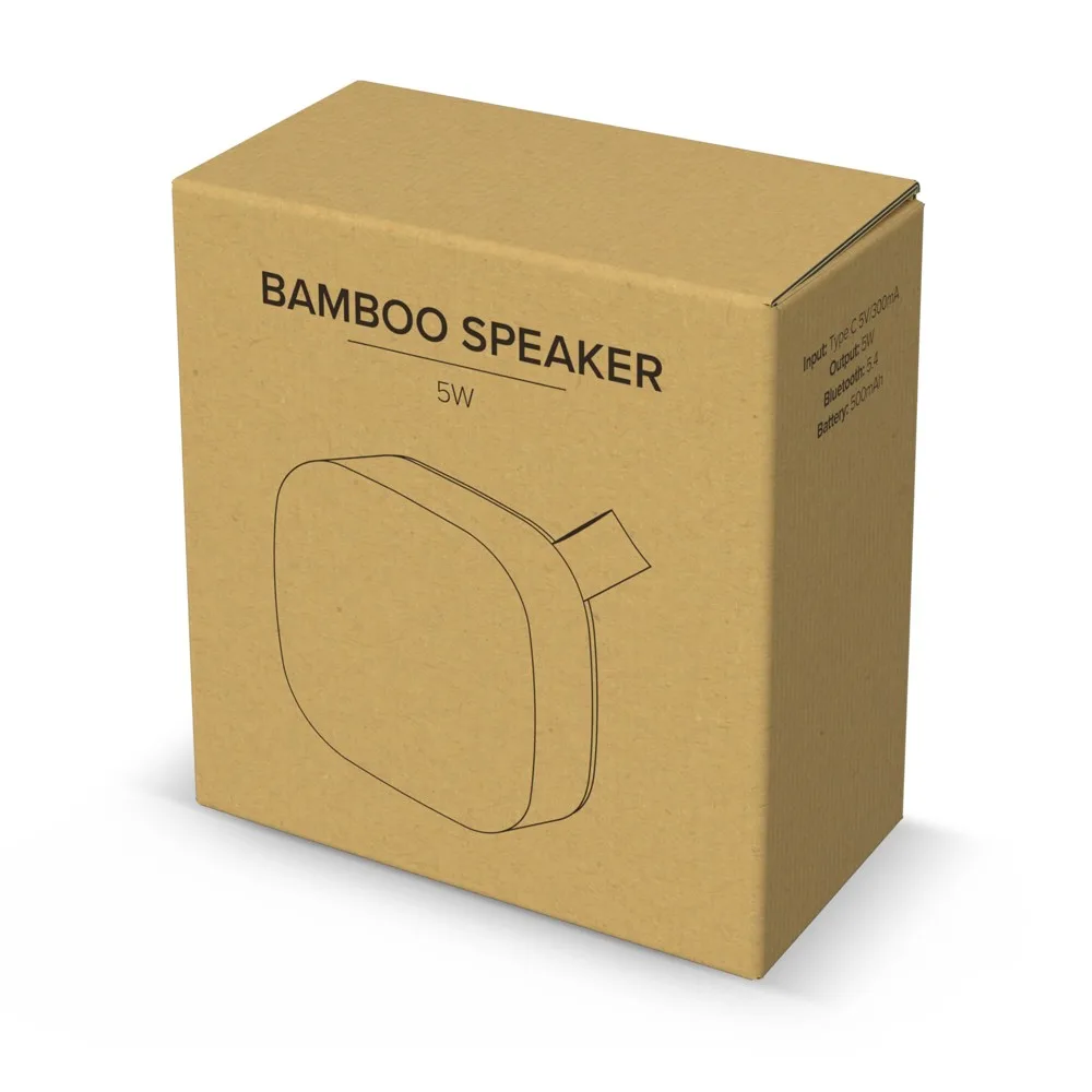 Bamboe draadloze luidspreker 5W productfoto 8 - Hidalgo-werbeartikel Bamboe draadloze luidspreker 5W — productfoto 8