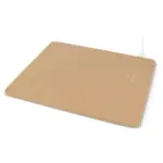 Muismat met draadloze oplader van gerecycled papier, natuur