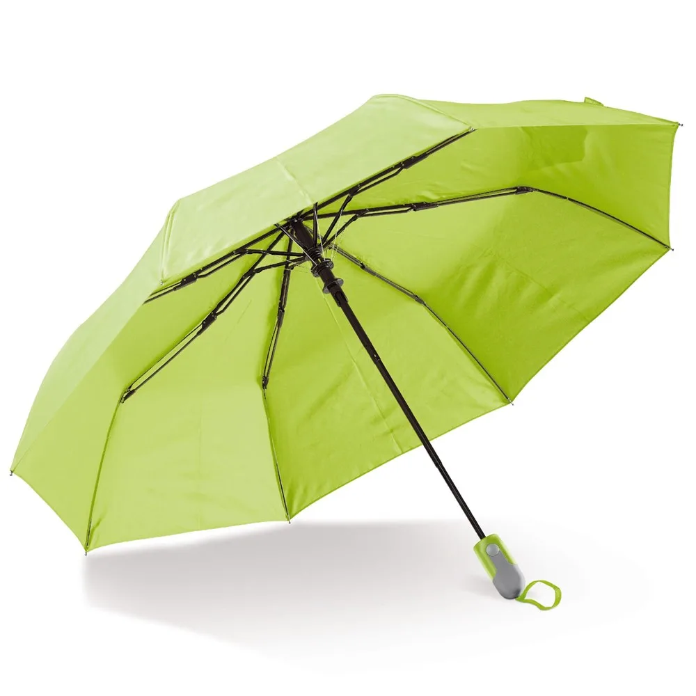 Opvouwbare 22 paraplu auto open lichtgroen - Hidalgo-werbeartikel Opvouwbare 22” paraplu auto open, lichtgroen