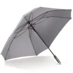 Deluxe 27” vierkante paraplu auto open, grijs