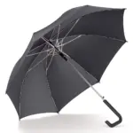 Stokparaplu 23” auto open, zwart / grijs