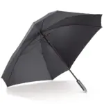 Deluxe vierkante paraplu met draaghoes 27” auto open, zwart