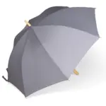 Stok paraplu 25” R-PET recht handvat auto open, grijs