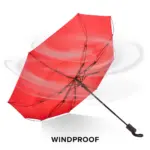 Daintree 190T Pongee 21.5" Opvouwbare winddichte paraplu Auto open — productfoto 6