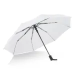 Daintree 190T Pongee 21.5" Opvouwbare winddichte paraplu Auto open, wit