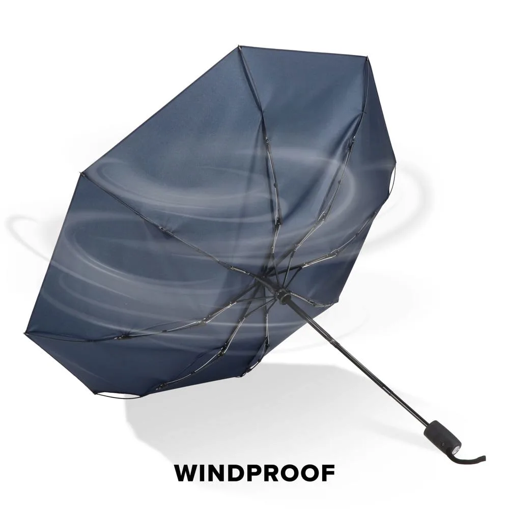 Taman Pongee 21 Opvouwbare winddichte paraplu Auto open close productfoto 3 - Hidalgo-werbeartikel Taman Pongee 21" Opvouwbare winddichte paraplu Auto open & close — productfoto 3