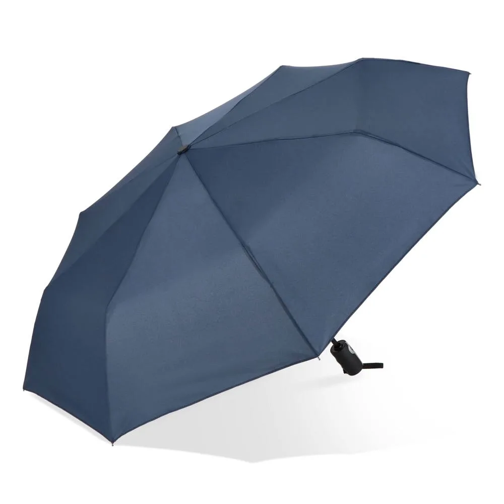 Taman Pongee 21 Opvouwbare winddichte paraplu Auto open close donkerblauw - Hidalgo-werbeartikel Taman Pongee 21" Opvouwbare winddichte paraplu Auto open & close, donkerblauw