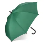 Verdure 190T Pongee 23" Winddichte haakparaplu Auto open, donker groen
